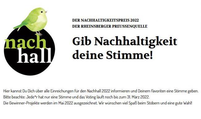 Nachhall Projekt wählen!