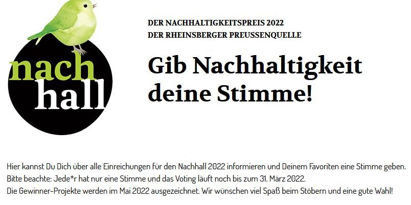 Nachhall Projekt wählen!